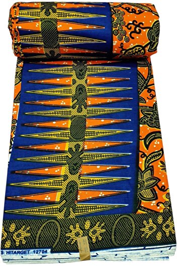 Generic Hitarget Wax African Fabric 6 Yard Printed Wax Cloth African Ankara Fabric For Party Dress fp12704