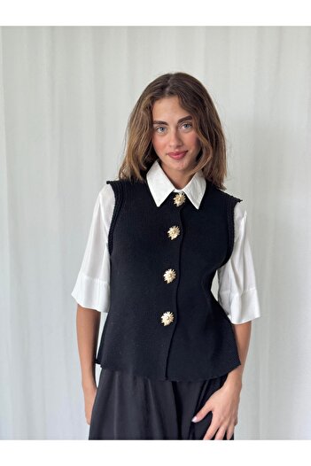 Retrobird Knitwear Vest Women Black