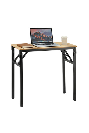 Lawazim Folding Table 80x40cm - Single Layer Desk with Iron Frame and Anti Slip Feet