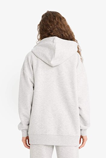 DeFacto Women's Cardigan V4233Az/Gr256 Gray Melange