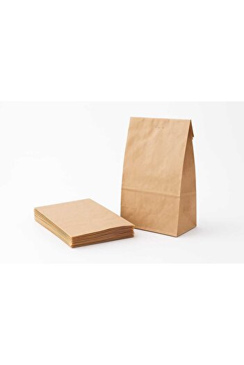 HDF PAZARLAMA 50 τεμάχια χάρτινη τσάντα kraft, 11 x 6 x 20 εκ. για τρόφιμα, δώρο pakei diy τσάντα δώρου