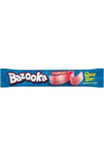 Bazooka Chew Bar Strawberry - caramel with strawberry flavor 14g