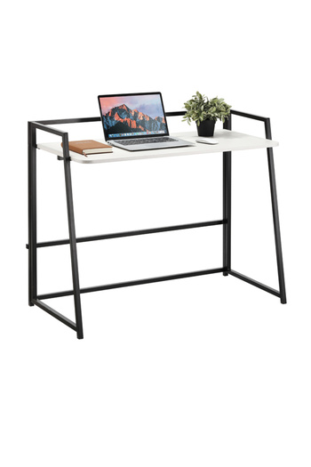 Lawazim Folding Table 100x53.3x85.5cm - Computer Desk with MDF Top and Iron Legs