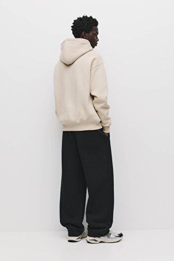 Pull & Bear Basic kapüşonlu sweatshirt