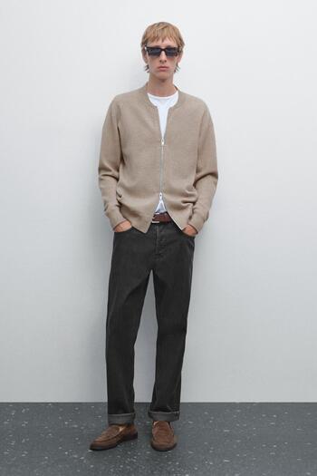 Massimo Dutti Bomber tasarımlı triko hırka