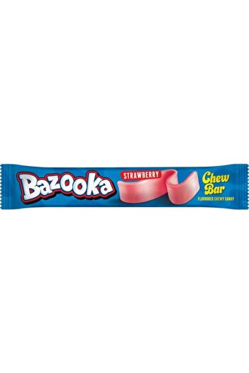 Bazooka Chew Bar Strawberry - caramel with strawberry flavor 14g