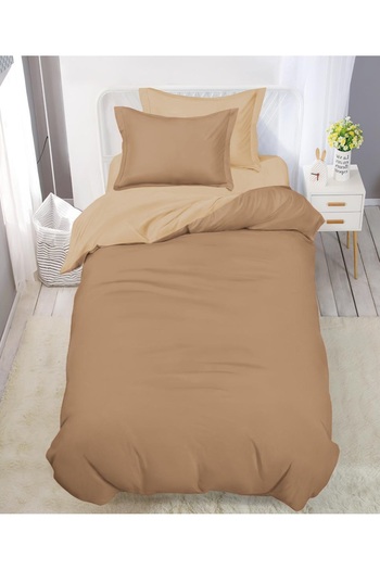 CHIRASO Double-Sided Bedding, Finet, ELASTIC Sheet 140x200 cm, Duvet Cover 160x200 cm, 2 Pillowcases