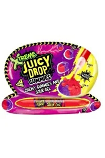 Bazooka Xtreme Juicy Drop Gummies Cherry Berry - Cherry-Flavored Gummies 57g