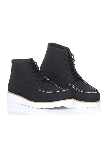 pabucmarketi Lace-Up Men's Worker Boots Black