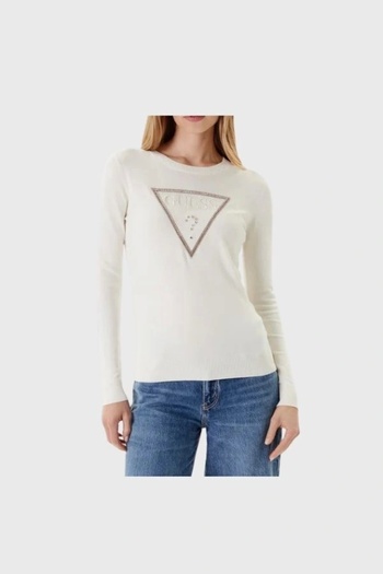 Guess Kiara Women's White Knitwear W5Yr23Z2Nq2-G012