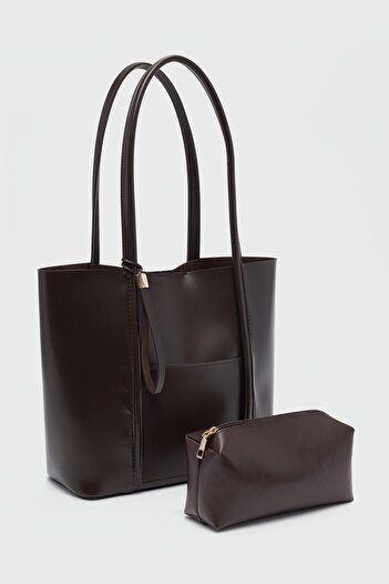 La La'Graccio Paris Lagraccio Paris Women's Bepp Oversized Puppy Shoulder Bag Brown