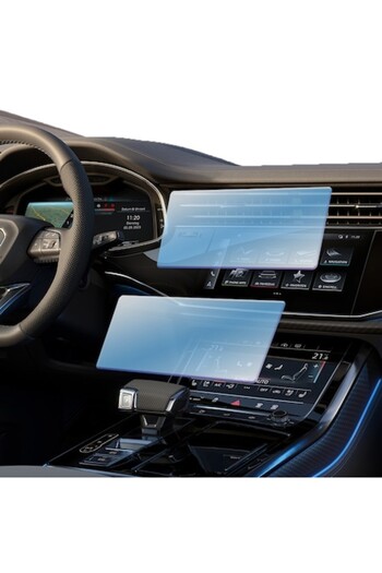 Optim Solution Set 2 Hydrogel Navigation Screen Protectors for Audi Q8 2021