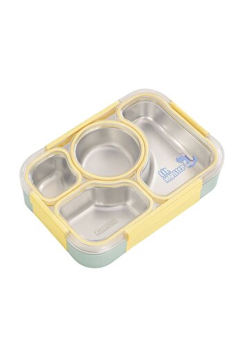 Weather Forecast 304 Steel 980 ml 4 Compartment Student Office Food Container Lunch Box Mt182Sr