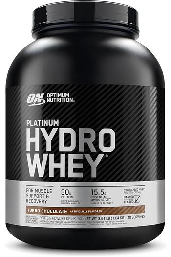 Optimum Nutrition Platinum Hydro Whey, 30g Protein, Turbo Chocolate, 3.61 lb, 40 Servings