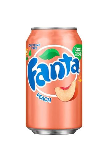 Fanta USA Peach - Peach-flavored soda 355 ml