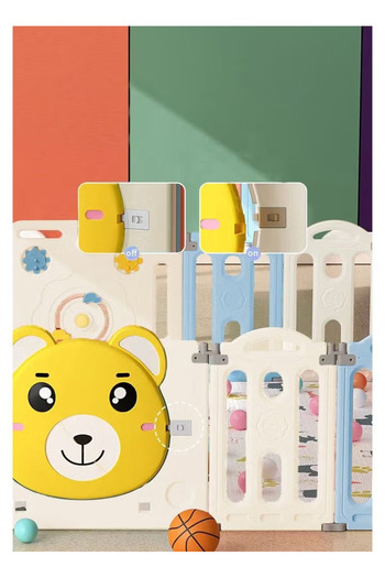FULLJOY Portable Play Yards, Baby Playpen, Ball Fence, Foldable Crawling Fences, 148*115*62cm