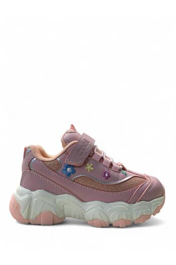 Cool Bella Orthopedic Girls' Preschool Powder Floral Comfortable Sneaker
