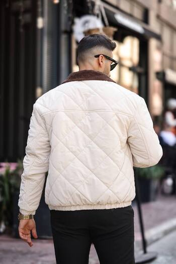 KOCCI New Season Water and Cold Resistant Velvet Collar Quilted Winter Men's Jacket Coat