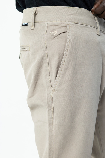 JB John Borners Men's 100% Cotton Regular Fit Chino Trousers Beige - 4200