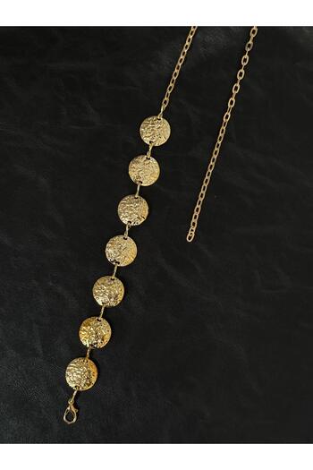 LİA KEMER Antique Pattern Gold Chain Accessory for Jacket, Dress, Pants, Evening Dress, Body Chain, Beach Belt