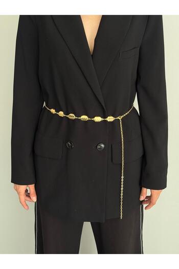 LİA KEMER Antique Gold Chain Accessory for Jacket, Dress, Pants, Evening Dress, Body Chain, Beach Belt