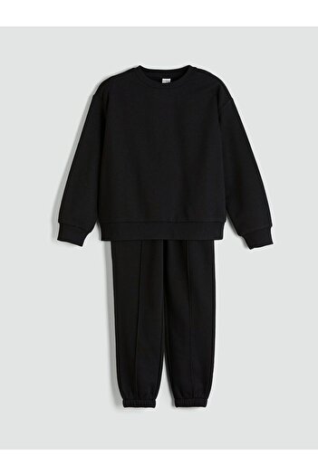 LC Waikiki Crew Neck Girls Sweatshirt and Pants