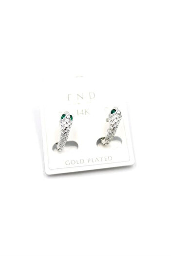 shopwave Snake Earrings - Silver
