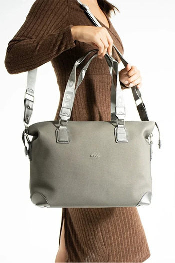 Just Polo Women's Large Suitcase Size Adjustable Strap Luxury Hand and Shoulder Bag Shopper Size: 33 X 40 cm