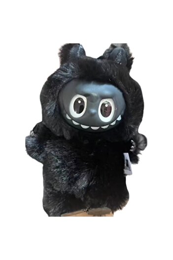 victiny Plush toy keychain for backpack, bag, and keys, fluffy and adorable, black model