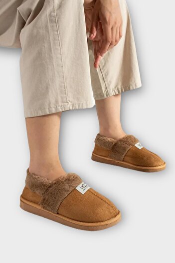 Liger Ultra Light Furry Inside Home Shoes Women's Slippers Taba