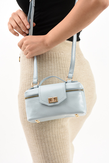 Çanta Trend Isabella Model Baby Blue Women's Hand and Shoulder Bag
