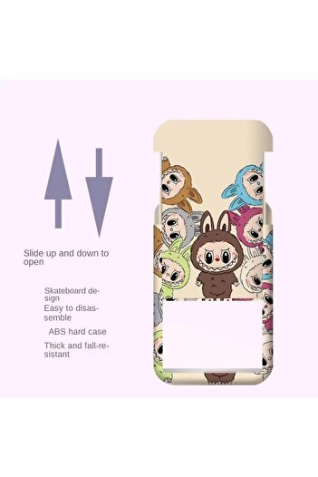synshop Labubu Neck Strap Lanyard Card Holder Id Badge for Workplaces and Schools Birthday Gift