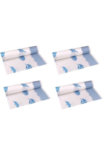 STOREMAX 4 Pieces Denzici Patterned Paper Tablecloth (64 Table Size) 1088605