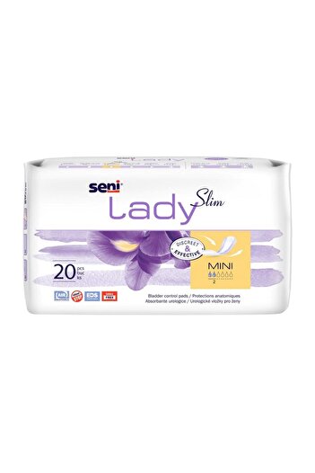 Seni Lady Slim daily pads, Mini, 20 pieces,