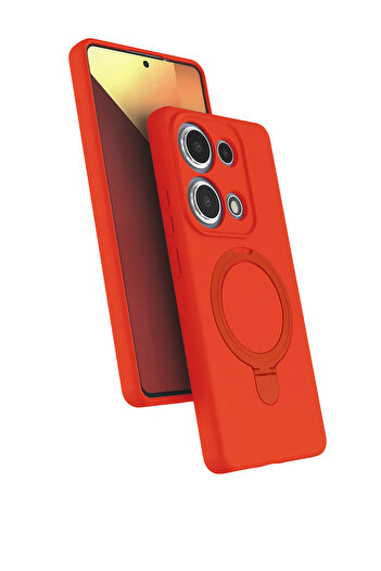 NewFace Hn-Shop Xiaomi Redmi Note 13 Pro 4g Regal Magsafe Stand Cover - Orange