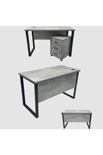 Tasamem Dafia Classic melamine iron legs desk, size 120 cm