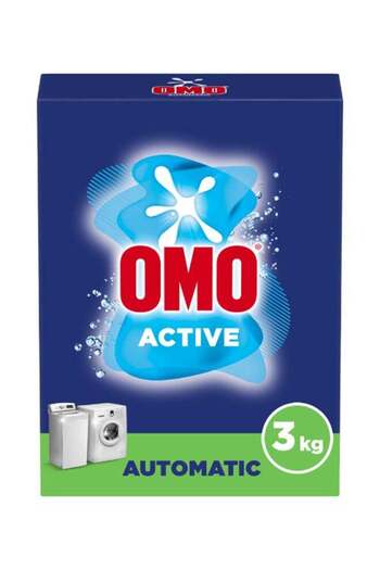 Omo Laundry Powder Detergent for Front Load Machines Active for Unbeatable Stain Removal Blue 3kg