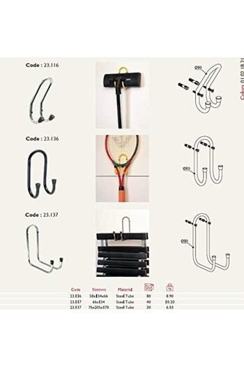 Mena Rise TknszrShop Vacuum Cleaner Racket Hanger Multi-Purpose Hanger 23.136.02 Latest 1127289