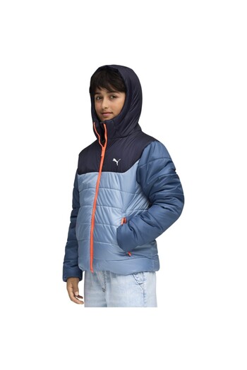 Puma Children's Blue Ess Hooded Padded Jacket Coat 685226-34