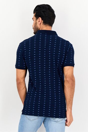 Levi's Men Regular Fit All over Print Short Sleeves Polo Shirt, Multicolor