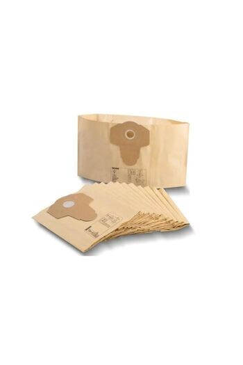 PARKSIDE Set of 12 paper vacuum cleaner bags, 20L, suction hole 40-70mm,