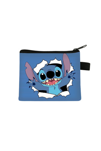 choice2 20 MINISO Disney Lilo Stitch Children Plush Coin Purse Polyester Zip Change Purse Mini Wallet Kids G