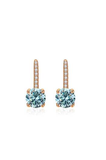 Choice Rose Gold Blue JOIAS HOME Silver 925 1CT D Color Moissanite Gem Pendant Earrings Fashion And Elegant