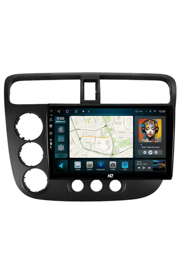 HUB64 Navigatie Honda Civic (1998-2005), 2GB RAM, Android 13, GPS, Wi-FI, Carplay, Android Auto