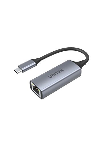 Unitek محول USB-C إلى جيجابت إيثرنت - 5 جيجابت في الثانية، توصيل وتشغيل، رمادي فضائي | U1312A