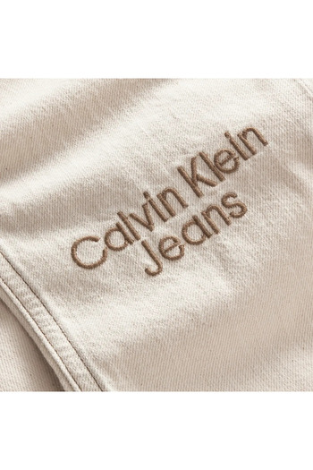 Calvin Klein REGULAR STRAIGHT ECR Erkek Beyaz Kot Pantolon
