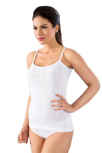 BELLİZZİ Women's 100% Cotton Thin Strap Tank Top 2-Pack (Black and White) 200