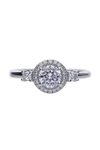 Diamonfire Inel din argint, de dama, cu piatra de zirconiu, 610994