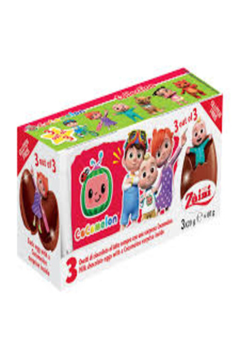 Zaini Cocomelon (Tripack Chocolate Eggs) x 4 Boxes