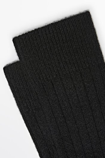 Massimo Dutti Fitilli triko yün ve kaşmir çorap